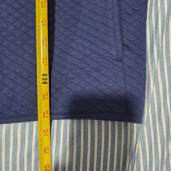 IZOD Quilted Vest Men Size L Navy Blue Zippered Pockets - Picture 8 of 8